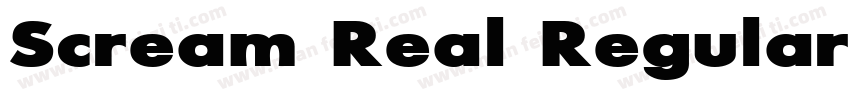 Scream Real Regular字体转换